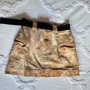 PacSun Tan Mini Cargo Skirt